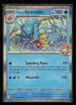 Misty's Gyarados 049/182 Pokemon Destined Rivals Rare Near Mint Holo NM - Image 1