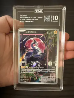Miraidon 013 Black Star Promo 2023 Pokemon Scarlet & Violet TAG 10 Gem Mint - Image 3