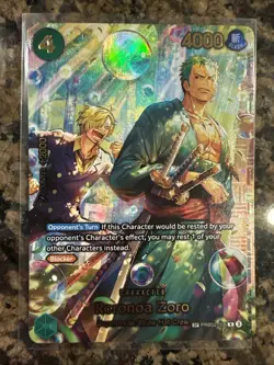 Roronoa Zoro PRB02-006 SP Near Mint Pack Fresh One Piece Single !!! - Image 1