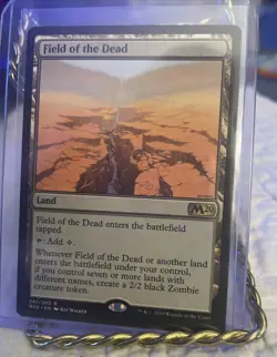 MTG Field of the Dead LAND M20 Wizards Of The Coast Kev Walker 2019 247/280 - Image 1