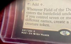 MTG Field of the Dead LAND M20 Wizards Of The Coast Kev Walker 2019 247/280 - Image 4