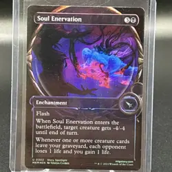 NM-Mint, English MTG Foil Soul Enervation - Foil - Showcase Murders at Karlov Ma - Image 2