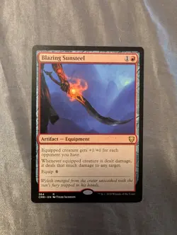 Blazing Sunsteel Commander Legends Regular - Image 1