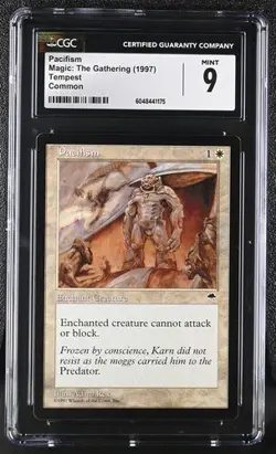 MTG Magic: The Gathering English Pacifism 1997 Tempest CGC 9 - Image 1