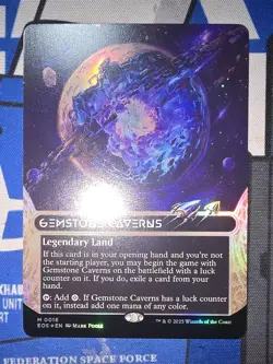 MTG - Edge Of Eternities - Gemstone Caverns (Borderless) #0016 - Near Mint Foil - Image 1