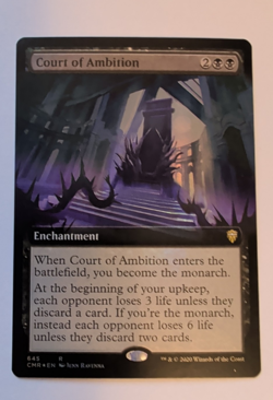 {1x} ~ Court of Ambition ~ *FOIL* [Extended Art] Commander Legends *Startropic* - Image 1