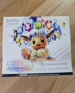 Pokemon Prismatic Evolutions ETB Pokemon Center Exclusive SEALED Elite Box - Image 1