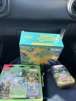 Pokemon Ascended Hero Erika’s Tangela Two Pack, Etb, And Clefairy Tin Sealed - Image 1