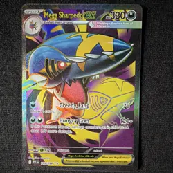 Mega Sharpedo EX Pokemon TCG 113/094 Holo Phantasmal Flames 2025 English - Image 1