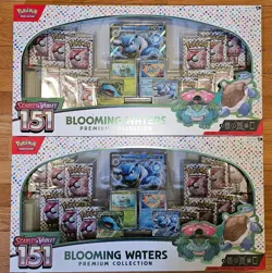 Pokemon Scarlet & Violet 151 Blooming Waters Premium Collection Box 2x Sealed - Image 1