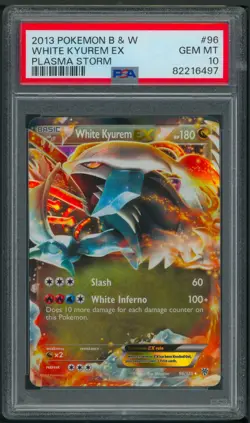 Pokemon Black And White Plasma Storm White Kyurem EX 96/135 PSA 10 - Image 1