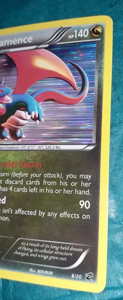 SALAMENCE 8/20 Dragon Vault Holo Rare Pokemon Card - Image 3