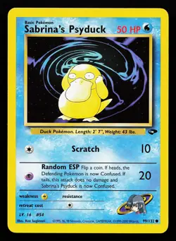 Sabrina's Psyduck 99/132 Common Gym Challenge Pokemon Card - Image 1
