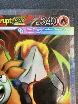 Pokemon TCG: 2025 Mega Camerupt Ex 156/132- ULTRA TARE HOLO-Mega Evolution - Image 2