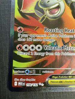 Pokemon TCG: 2025 Mega Camerupt Ex 156/132- ULTRA TARE HOLO-Mega Evolution - Image 4