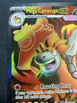 Pokemon TCG: 2025 Mega Camerupt Ex 156/132- ULTRA TARE HOLO-Mega Evolution - Image 5