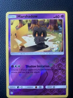 Pokemon TCG Marshadow Cosmic Eclipse Reverse Foil Holo Rare 103/236 NM English - Image 1