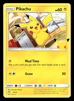 Pikachu 25/25 McDonald's 25th Anniversary Stamped Promo 2021 Pokemon NM - Image 1