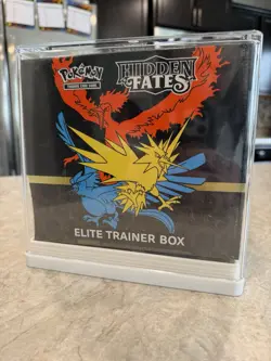 Pokemon TCG Hidden Fates Elite Trainer Box Sealed With Case - Image 1