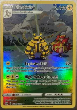 2023 Pokemon TCG Crown Zenith: Galarian Gallery ELECTIVIRE Ultra Rare GG08/GG70 - Image 1