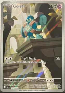 Pokemon Golett 122/86 NM Black Bolt - Image 1