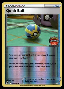 Quick Ball (North America Championships) Reverse Holo 237/264 Promo Pokemon - Image 1