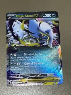 Pokemon TCG Mega Absol ex 086/132 Me01: Mega Evolution Holo - Image 1