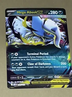 Pokemon TCG Mega Absol ex 086/132 Me01: Mega Evolution Holo - Image 3