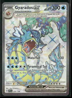 Pokemon - Gyarados ex 225/198 Scarlet & Violet Full Art Ultra Rare NM - Image 1