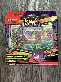 2025 Pokemon Mega Evolution Battle Deck Box Gengar EX Haunter 027 New - Image 1
