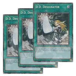 Yugioh - D.D. Designator x 3 - 1st Edition Starlight Rare NM - Free Holo - Image 1