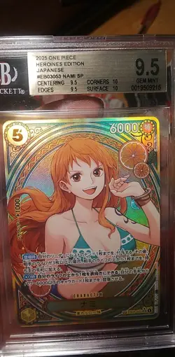 Nami EB03-053 Extra Booster: One Piece Heroines Edition SP Japanese Bgs 9.5 - Image 1
