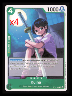 One Piece Legacy of The Master Kuina OP 12-026 x4 Playset NM - Image 1