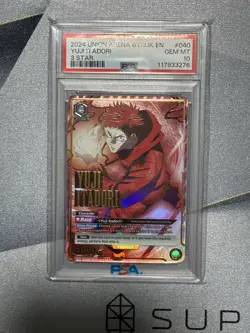 2024 UNION ARENA UE03BT/JJK JUJUTSU KAISEN YUJI ITADORI 3 STAR PSA 10 - Image 1