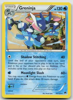 Greninja 40/122 - XY Breakpoint Non Holo Rare Pokemon Card - 40/122 - Image 1
