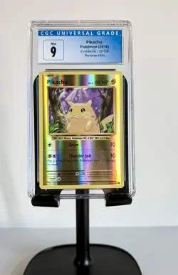 CGC 9 Pikachu Pokemon Evolutions 35/108 Reverse Holo 2016 Graded Card - Image 2