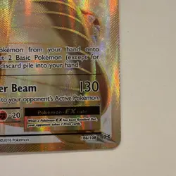 Pokemon TCG Dragonite-EX Evolutions Full Art Holo Card 106/108 Rare - Image 4