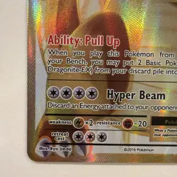 Pokemon TCG Dragonite-EX Evolutions Full Art Holo Card 106/108 Rare - Image 5