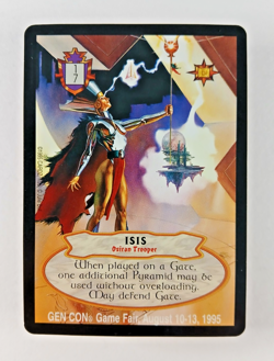 Isis - Gen Con Promo - Hyborian Gates CCG card (1995 Cardz) Boris Vallejo Gencon - Image 1