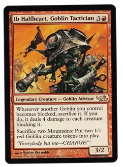MTG Card: Ib Halfheart Goblin Tactician #43 Duel Decks Elves vs Goblins Rare! NM - Image 1