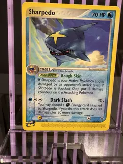 Pokemon TCG Sharpedo 32/109 (2003) – EX Era Vintage Card – Collector/Binder - Image 3