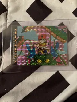 Dragon Ball Z Card #10 Gohan & Dragonos Artbox Prism Foil TCG 1996 JPP/AMADA - Image 1