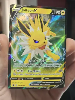 Jolteon V SWSH151 Sword & Shield Black Star Promo Pokemon TCG Card NM - Image 1