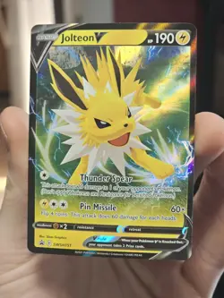 Jolteon V SWSH151 Sword & Shield Black Star Promo Pokemon TCG Card NM - Image 2