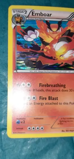 Pokemon Card Emboar 26/149 Boundaries Crossed Cosmos Holo - Image 4