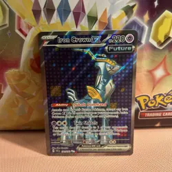 Iron Crown ex 191/162 Temporal Forces Ultra Rare Full Art Pokemon Card Near Mint - Image 1