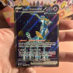 Iron Crown ex 191/162 Temporal Forces Ultra Rare Full Art Pokemon Card Near Mint - Image 4