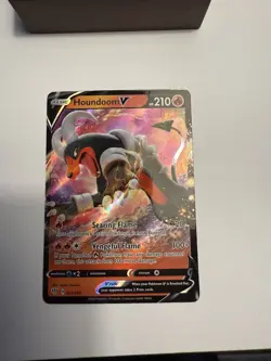 Pokemon TCG Houndoom v Darkness Ablaze Holo Ultra Rare Card 021/189 NM Condition - Image 3