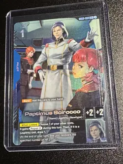 Gundam Card Game Steel Requiem GD03 Paptimus Scirocco (R+) - Image 1