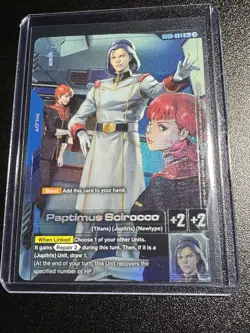 Gundam Card Game Steel Requiem GD03 Paptimus Scirocco (R+) - Image 2